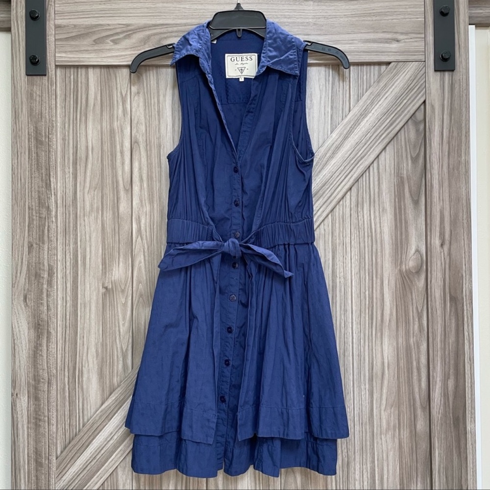 GUESS collar button down dress